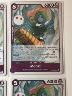 Monet OP14-074 Azure Sea’s Seven 4 Foil Card Play Set Lot One Piece - Image 3