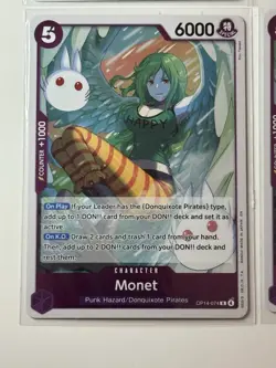 Monet OP14-074 Azure Sea’s Seven 4 Foil Card Play Set Lot One Piece - Image 4