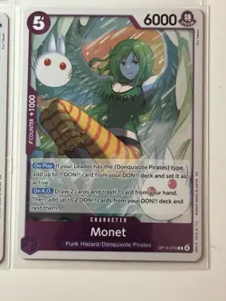 Monet OP14-074 Azure Sea’s Seven 4 Foil Card Play Set Lot One Piece - Image 5
