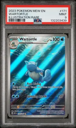 PSA 9 Wartortle 171/165 Holo Scarlet & Violet 151 Series POKEMON Card - Image 1