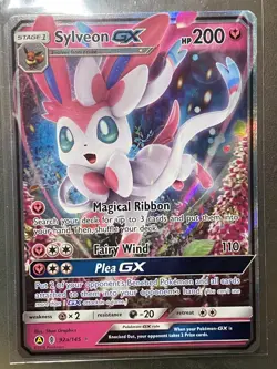 Sylveon GX 92a/145 Guardians Rising Set ALTERNATE ART Pokemon Card NEAR MINT - Image 1