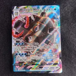 Pokemon TCG Blastoise VMAX SWSH103 Black Star Promo Card, Near Mint Condition - Image 2