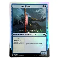 Mer Man - Unstable - Magic The Gathering MTG - Holo Common - Near Mint - Image 2