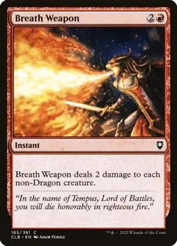 1 Breath Weapon, MTG Baldur's Gate Magic the Gathering 165 Near Mint NM - Image 1