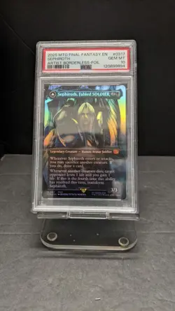 25 MTG Final Fantasy Sephiroth Fabled Soldier Artist Borderless 0317 FOIL PSA 10 - Image 1