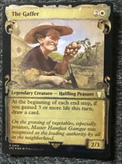 MTG: The Gaffer (Showcase Scrolls) Lord of the Rings Commander NM Foil 414 - Image 1