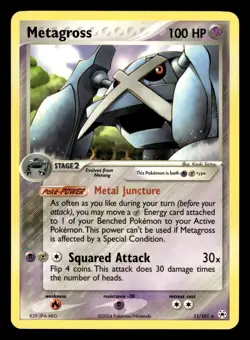 Metagross 11/101 Rare Ex Hidden Legends Pokemon Card - Image 1