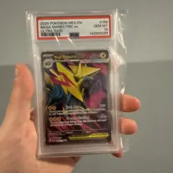 2025 POKEMON MEG EN-MEGA EVOLUTION ULTRA RARE #158 MEGA MANECTRIC EX PSA 10 - Image 1
