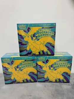 3 x Pokemon Mega Evolution Ascended Heroes Pokemon ETB Elite Trainer Box ✅ - Image 1