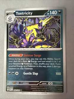 Pokemon TCG * Phantasmal Flames * 68/94 Toxtricity Holo Rare * FRESH PK - Image 1