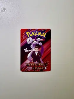 Giovanni And Mewtwo - Destined Rivals Trainer Tip - Pokemon TCG - NM - Image 1