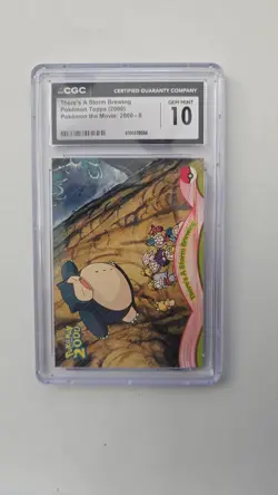Theres A Storm Brewing #8 Topps Pokemon The Movie 2000 POP 9 CGC 10 - Image 1