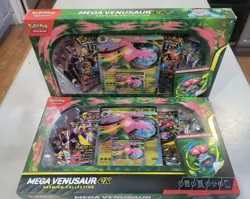 Pokemon TCG: Mega Venusaur ex Premium Collection Factory Sealed Box bundle lot 2 - Image 1