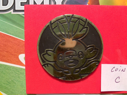 Pokemon Battle Academy 2020 Metallic Coin 2 Inches Silver FREE SHIP Coin C - Image 3