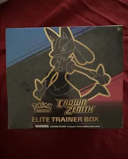 Pokemon Crown Zenith Elite Trainer Box Lucario English Sealed - Image 1