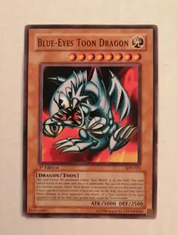 2002 YU-GI-OH! - 1ST EDITION BLUE-EYES TOON DRAGON - SDP-020 - TCG Played - Image 1
