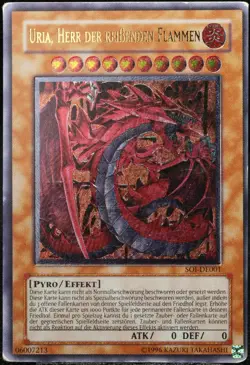 Yu-Gi-Oh! Uria, Herr Der Reißenden Flammen SOI-DE001 Ultimate Rare [PL]| DE 2006 - Image 1