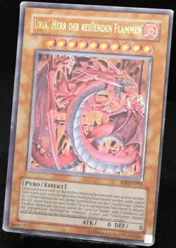 Yu-Gi-Oh! Uria, Herr Der Reißenden Flammen SOI-DE001 Ultimate Rare [PL]| DE 2006 - Image 3