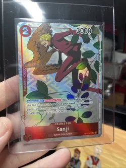 SANJI! Holo Alt Art Rare One Piece TCG Gift Collection 2023 OP01-013 NM, CCG - Image 1