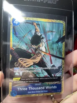 OP03-057 Three Thousand Worlds Alt Art PRB01 The Best One Piece Card Game ccg - Image 1