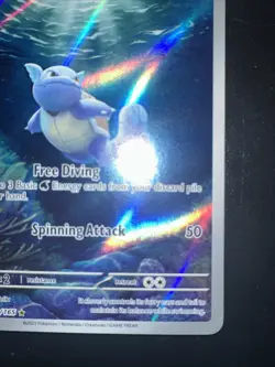 Wartortle 171/165 Illustration Rare Holo Scarlet & Violet 151 Pokemon Card NM - Image 4