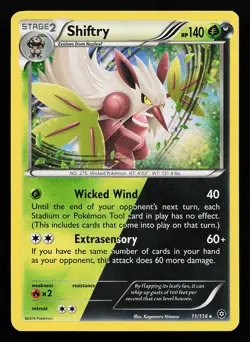 Shiftry 11/114 Holo Rare XY Steam Siege Pokemon Card - Image 1