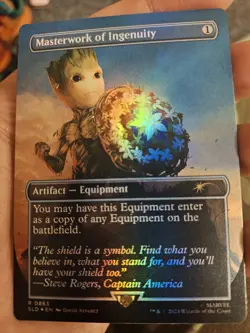 MTG - Masterwork of Ingenuity - Groot Bonus - Rainbow Foil - Marvel Secret Lair - Image 1