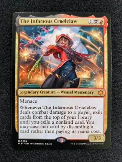 MTG The Infamous Cruelclaw 0219 Bloomburrow NM - Image 1