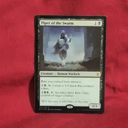 MTG Foil Piper of the Swarm - Throne of Eldraine 100 English - Image 1