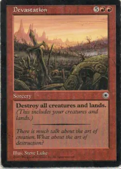 MTG: Portal: Devastation: Heavily Played Condition - Image 1