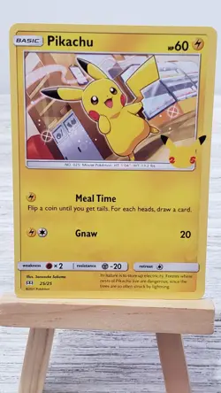 Pokemon Pikachu 25/25 NON-HOLO 25th Anniversary Mcdonalds Promo 2021 - Image 1