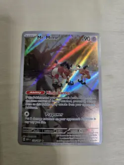 Mr. Mime 179/165 Holo Pokemon, TCG IRSv: Scarlet & Violet 151 NM Rare - Image 1