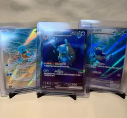 Pokemon 151 SV2A – 💧Squirtle Wartortle Blastoise ex💧Korean – Evolution Trio - Image 1