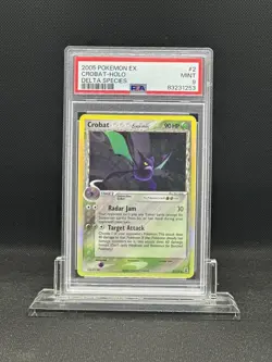 2005 Pokemon EX Delta Species Crobat Iksbat Holo 2/113 English PSA 9 MINT Graded - Image 1