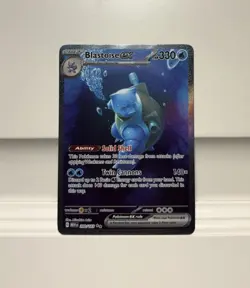 Pokemon TCG Scarlet & Violet 151 Blastoise EX Sir 200/165 Near Mint Condition - Image 1