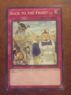 Back To The Front Trap Card Yugioh EGSI-EN038 Trading Card - Image 1