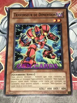 Carte YU GI OH TRAVERSEUR DE DIMENSION LODT-FR002 x 2 - Image 1