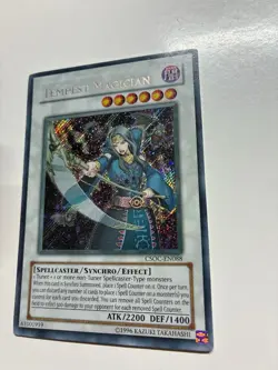 USA Seller Yugioh Tempest Magician CSOC-EN088 Secret Rare VLP/NM - Image 3
