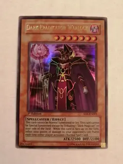 Yugioh! Dark Eradicator Warlock Sd6-En001 1st Ed Light Play!! - Image 1