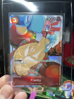 FRANKY! Holo Alt Art Rare One Piece TCG Gift Collection 2023 OP01-021, CGC - Image 2