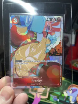 FRANKY! Holo Alt Art Rare One Piece TCG Gift Collection 2023 OP01-021, CGC - Image 4