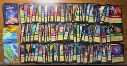 Lot 120 Misc Disney Lorcana Trading Card Game Puzzle Backs - Image 1