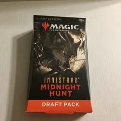 New Magic the Gathering Innistrad Midnight Hunt 3 Boosters Draft Pack - 45 Cards - Image 1