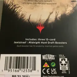 New Magic the Gathering Innistrad Midnight Hunt 3 Boosters Draft Pack - 45 Cards - Image 5