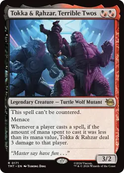 Tokka & Rahzar, Terrible Twos Light Play, English Magic the Gathering MTG Teenag - Image 1