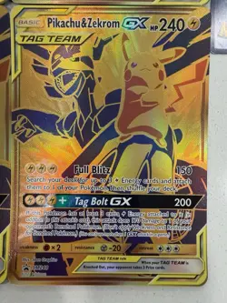4 - Pikachu & Zekrom GX SM248 (Pokemon Full Art Promo Card JUMBO Card) - NM - Image 4