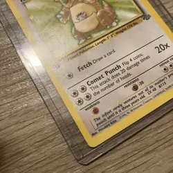 1999 Pokemon TCG Kangaskhan Jungle 21/64 Non-Holo 1st Edition Regular Card LP/MP - Image 3