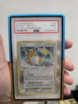 2006 Pokemon EX Holon Phantoms Raichu Reverse Foil Stamped 15/110 PSA 9 MINT - Image 1