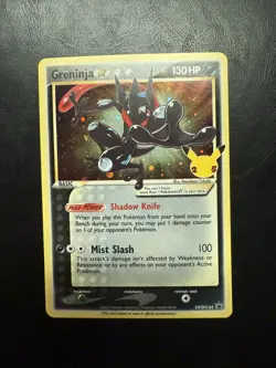 Pokemon TCG Greninja Gold Star SWSH144 Celebrations Black Star Promo - Image 1