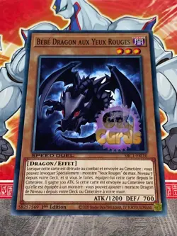 Carte Yu Gi Oh BEBE DRAGON AUX YEUX ROUGES SBC1-FRI10 - Image 1